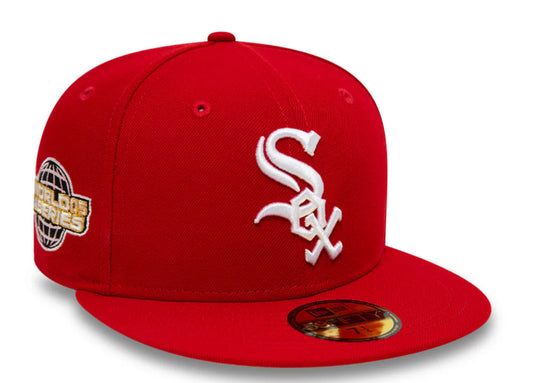 Red fitted cap