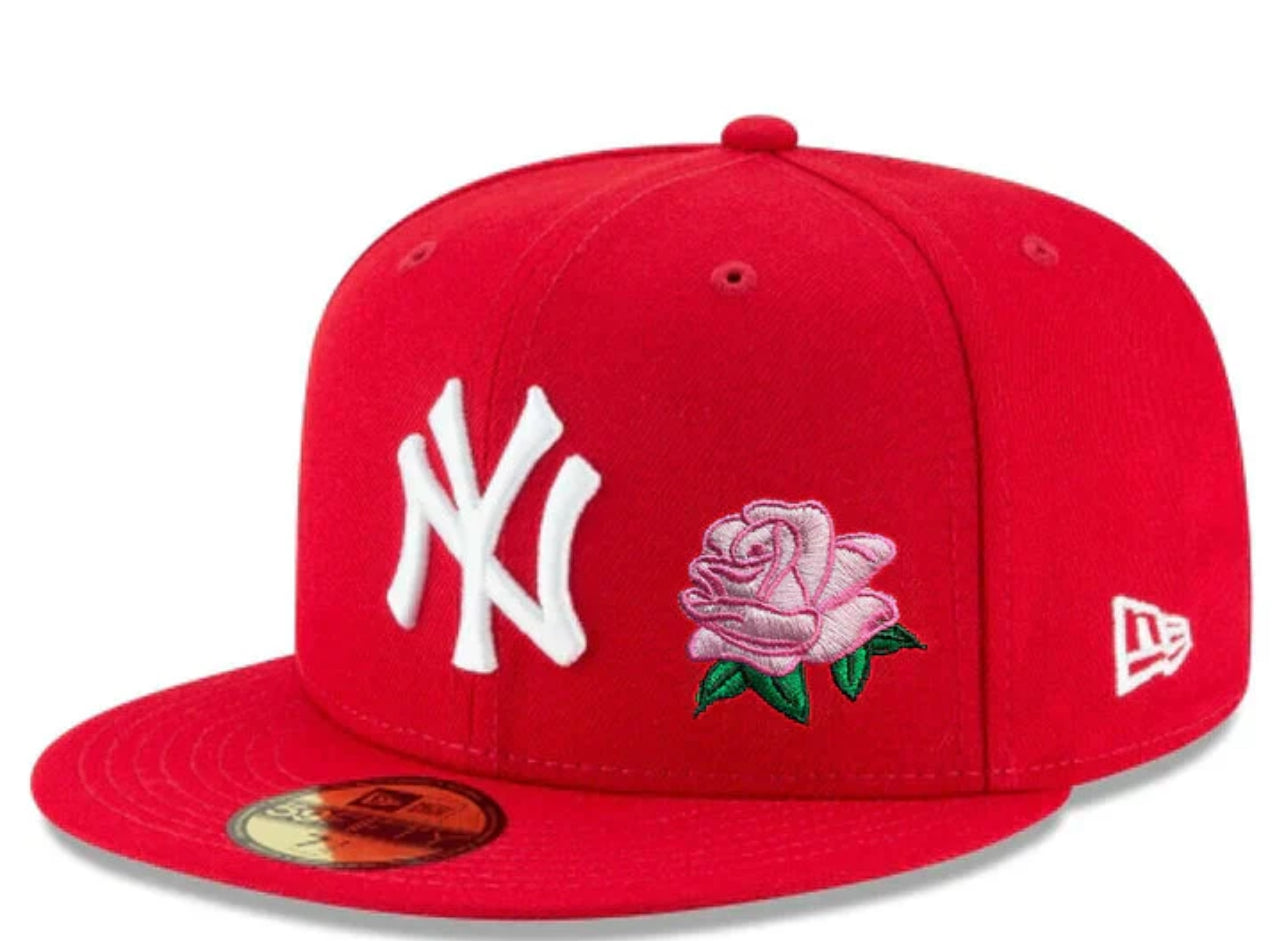 Red New York Fitted Cap