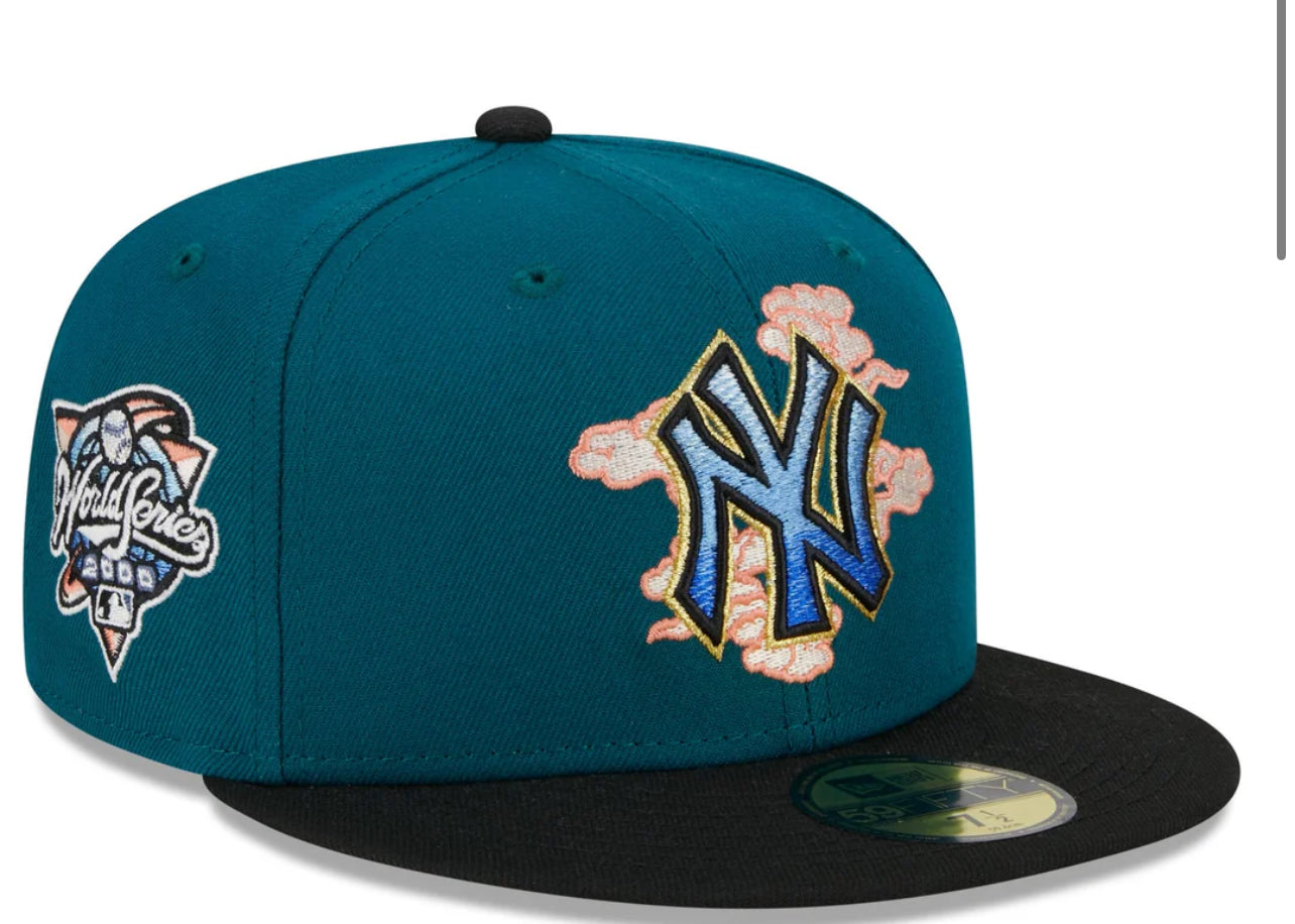 Green New York fitted Cap