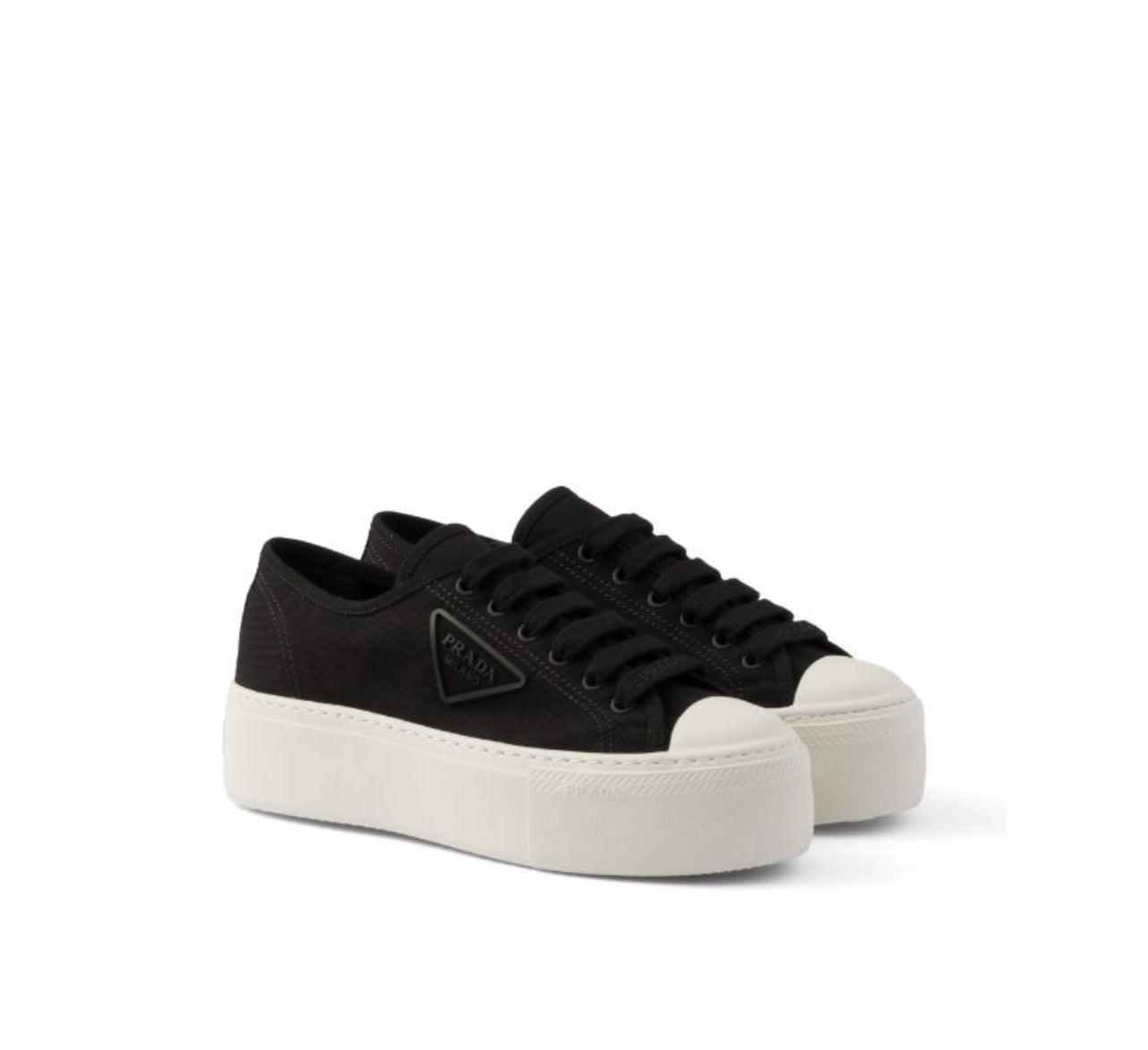 Prada lace-up sneakers “Black”