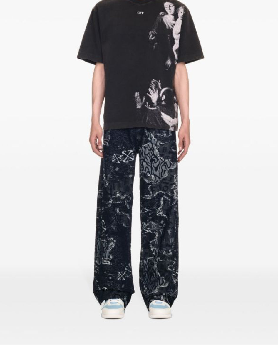 Off-White Blurred Mary “Black” skate T-Shirt