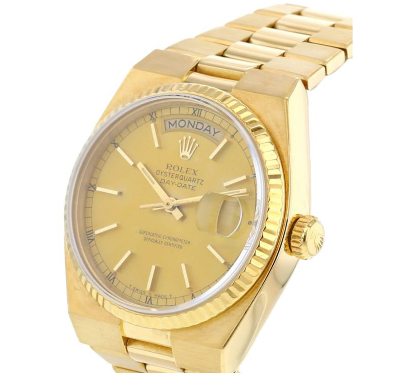 Rolex Gold Watch 1983 pre-owned Oysterquartz