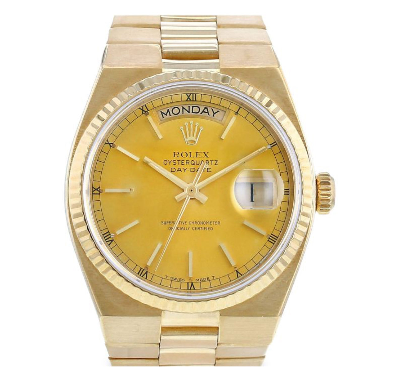 Rolex Gold Watch 1983 pre-owned Oysterquartz