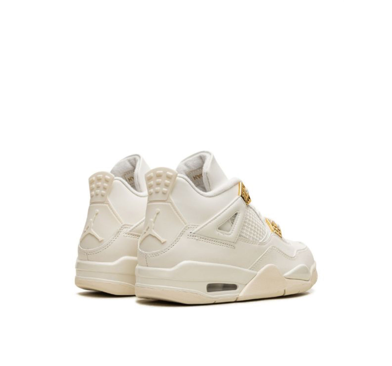 Air Jordan 4 "Sail" white & Gold